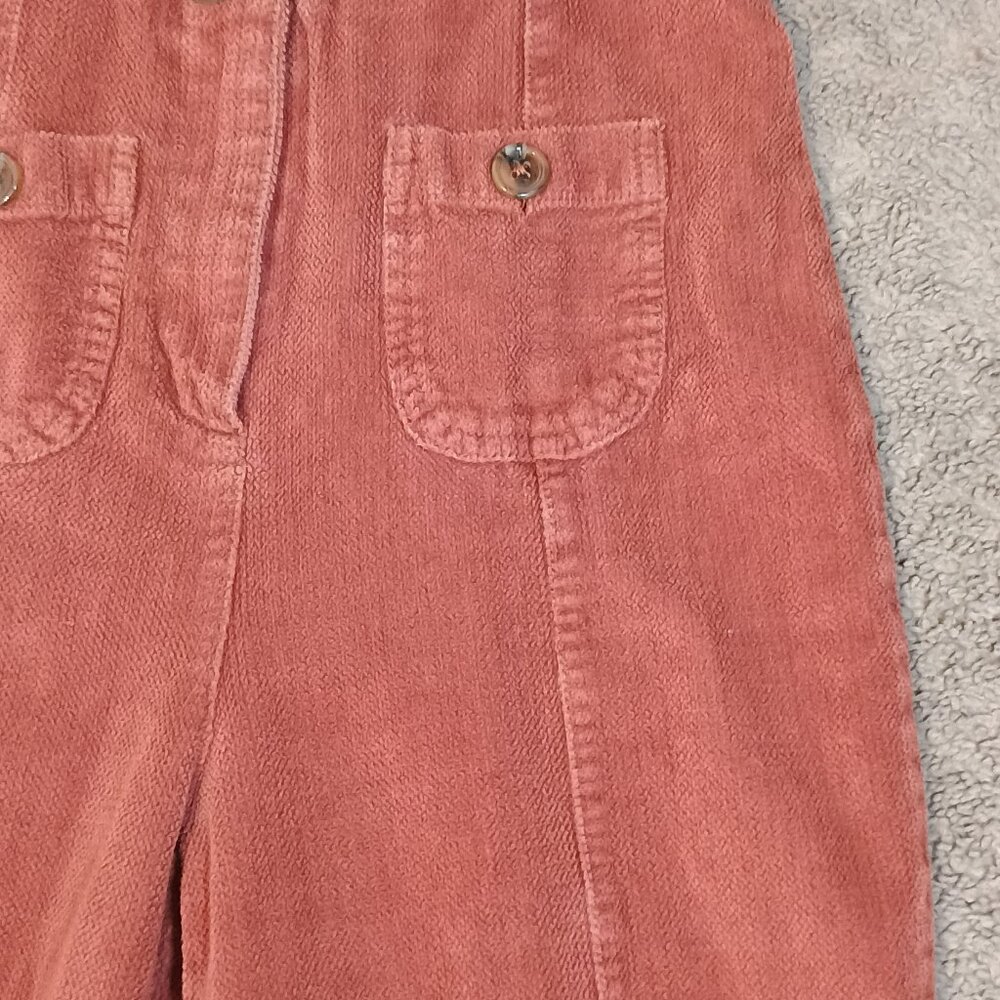 Urban Outfitters/Jumpsuit/Womens XS/Terracotta Wide Leg Corduroy Button Front - Picture 7 of 9